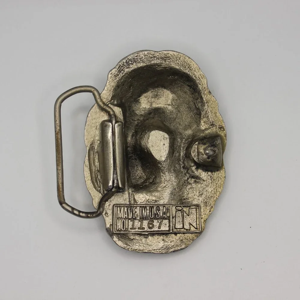 Vintage Horses' Butt Belt Buckle - Picture 3 of 4